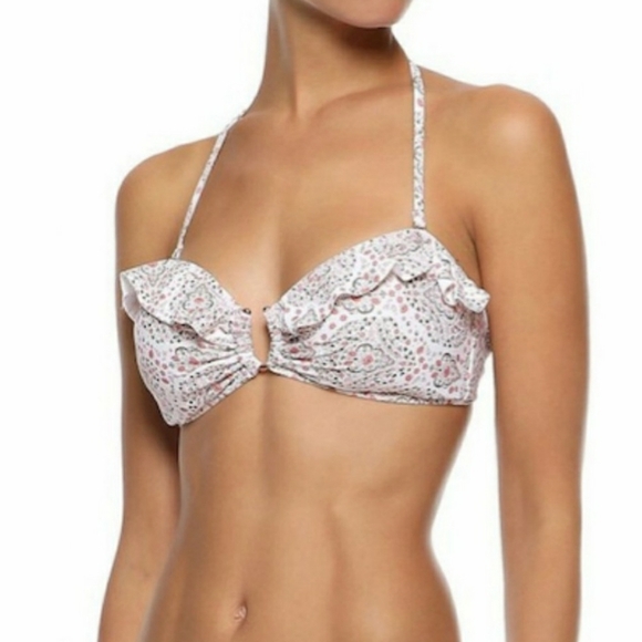 Eberjey Timba Floral Print Bikini Top NEW - Picture 1 of 8